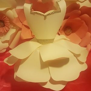 Paper flower dress